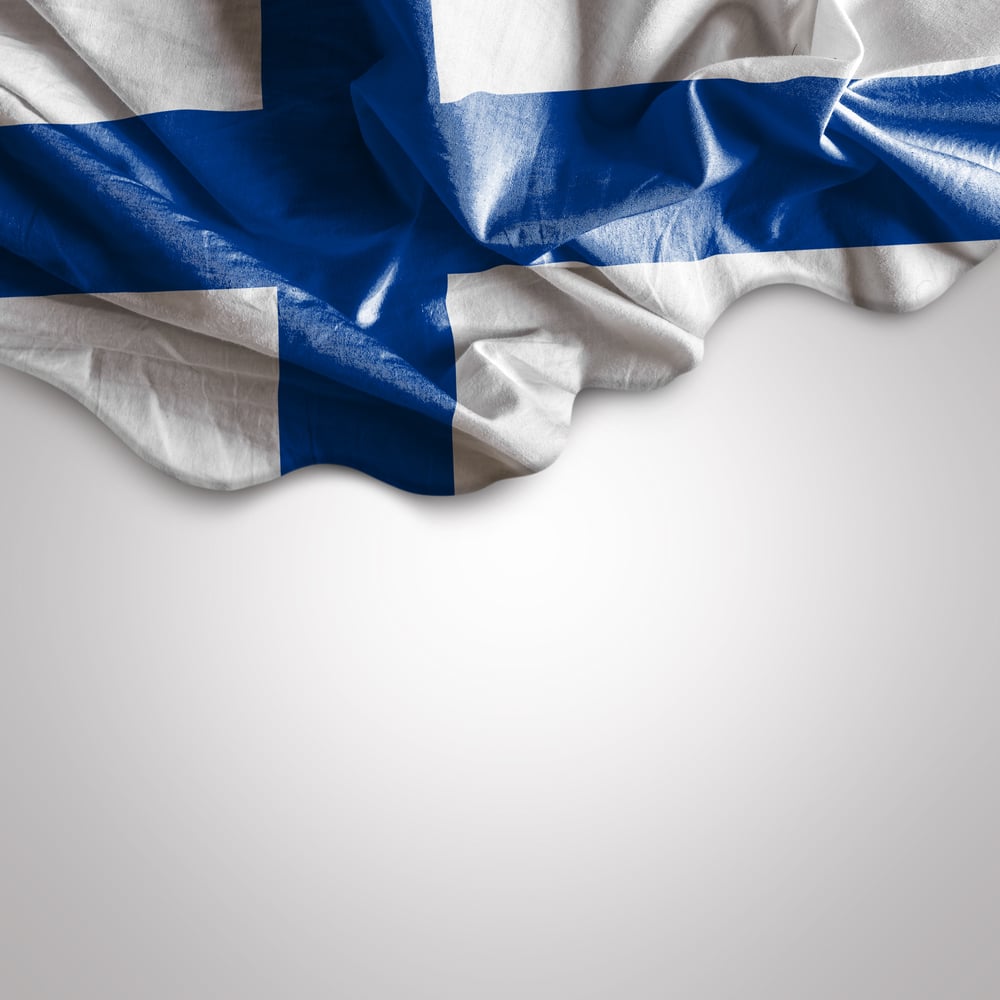 Waving flag of Finland, Europe